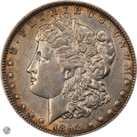1892 O Morgan Silver Dollar