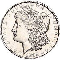 1892 Morgan Silver Dollar
