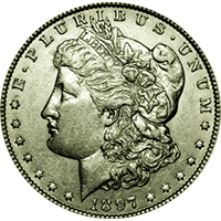 1897 Morgan Silver Dollar