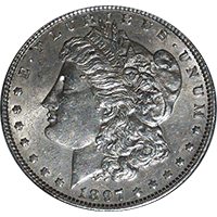 1897 S Morgan Silver Dollar