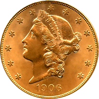 1906 Liberty Head Double Eagle