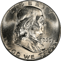 1963 D Ben Franklin Half Dollar
