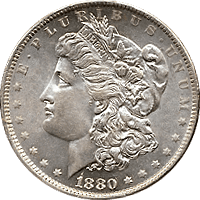 1880 O Morgan Silver Dollar