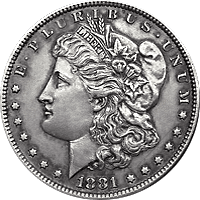 1881 Morgan Silver Dollar