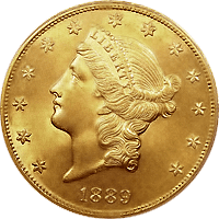 1889 Liberty Head Double Eagle