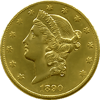 1890 Liberty Head Double Eagle