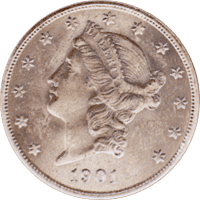 1901 S Liberty Head Double Eagle