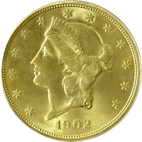 1902 S Liberty Head Double Eagle