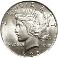 1923 Peace Dollar