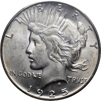 1925 S Peace Dollar