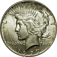 1927 Peace Dollar