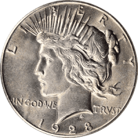 1928 Peace Dollar