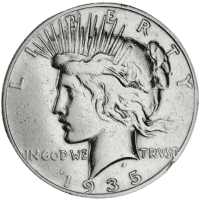 1935 S Peace Dollar